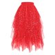 thumbnail image 1 of TaTaai Women's Star Print High Low Tulle Skirt Tiered Mesh Asymmetrical Sequin Maxi Length for Spring Summer Party Beach Vacation Daily Wear Gift, 1 of 4