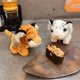 thumbnail image 3 of Baby Tiger Pendant Keychain Zodiac Tiger Keyring Doll Plush Toy Bags A, 3 of 5