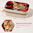 thumbnail image 5 of Rose Leopard Velvet Portable Jewelry Stand with Removable Compartment – Display Case, Organizer, and Gift, 5 of 7