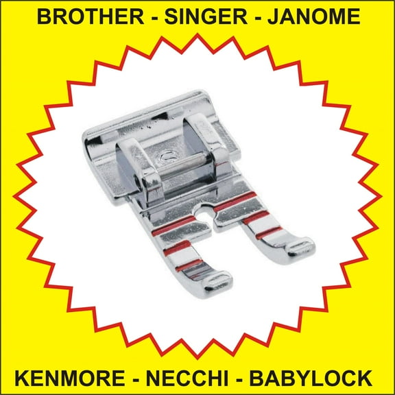 1/4 Inch Quilt Piecing Foot Fits All Low Shank Machine With Snap On Feet Including Singer, Brother, Kenmore & More