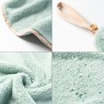 thumbnail image 4 of 4 Hanging Hand Towels with Hanging Loop - Absorbent - Coral Fleece - Soft and Thick - Round Hand Towels (4 Colors-A), 4 of 5