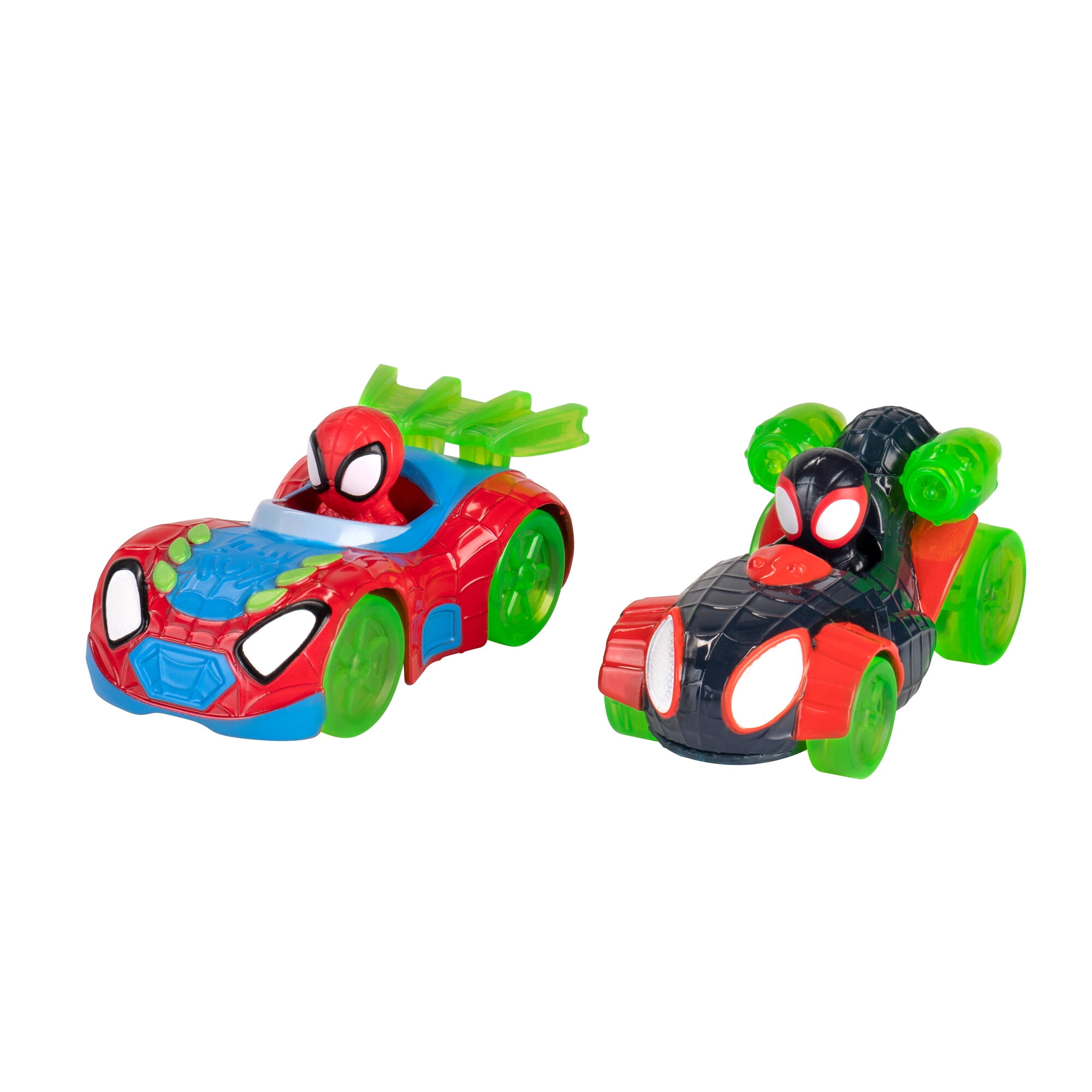Marvel Spidey and His Amazing Friends, Spidey’s 39 inch Dual Race Mega Jump HQ with Vehicle Toddler Toy