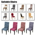 thumbnail image 2 of Labymos 4pcs Printed Chair Cover Soft Milk Silk Home Seat Protector Stretch Anti Dust Watermelon, 2 of 8