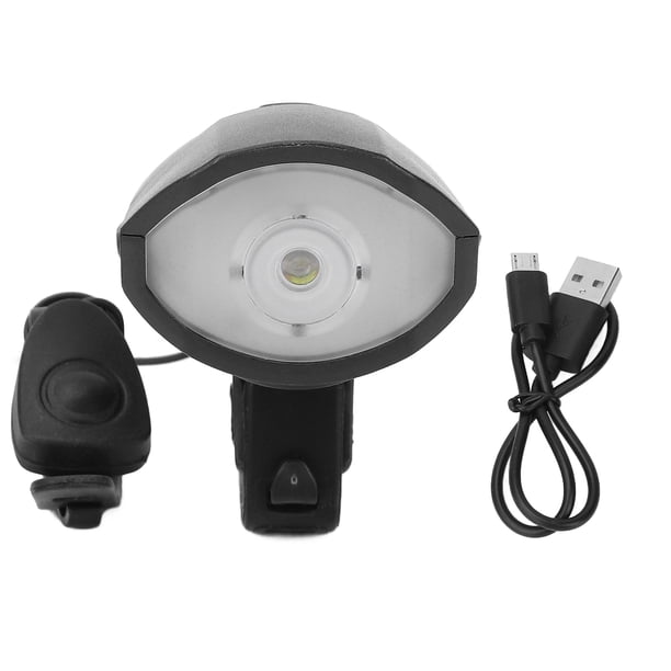 Faro de bicicleta recargable, faros de scooter USB recargable luz delantera de conducción nocturna faro de bicicleta acabado de lujo