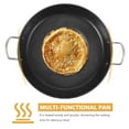 thumbnail image 2 of KAKOWELY Flat Frying Pan Iron Concave Shape Even Heating Family Use Cooking Enthusiasts 1Pack, 2 of 8