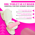 thumbnail image 6 of BBL Toilet Pillow, Multipurpose High Density Foam Roller Brazilian Butt Lift Toilet Seat, BBL Pillow for Toilet Riser D-Shaped Lumbar Roll Back Support Pillow, BBL Supplies After Surgery, 6 of 8