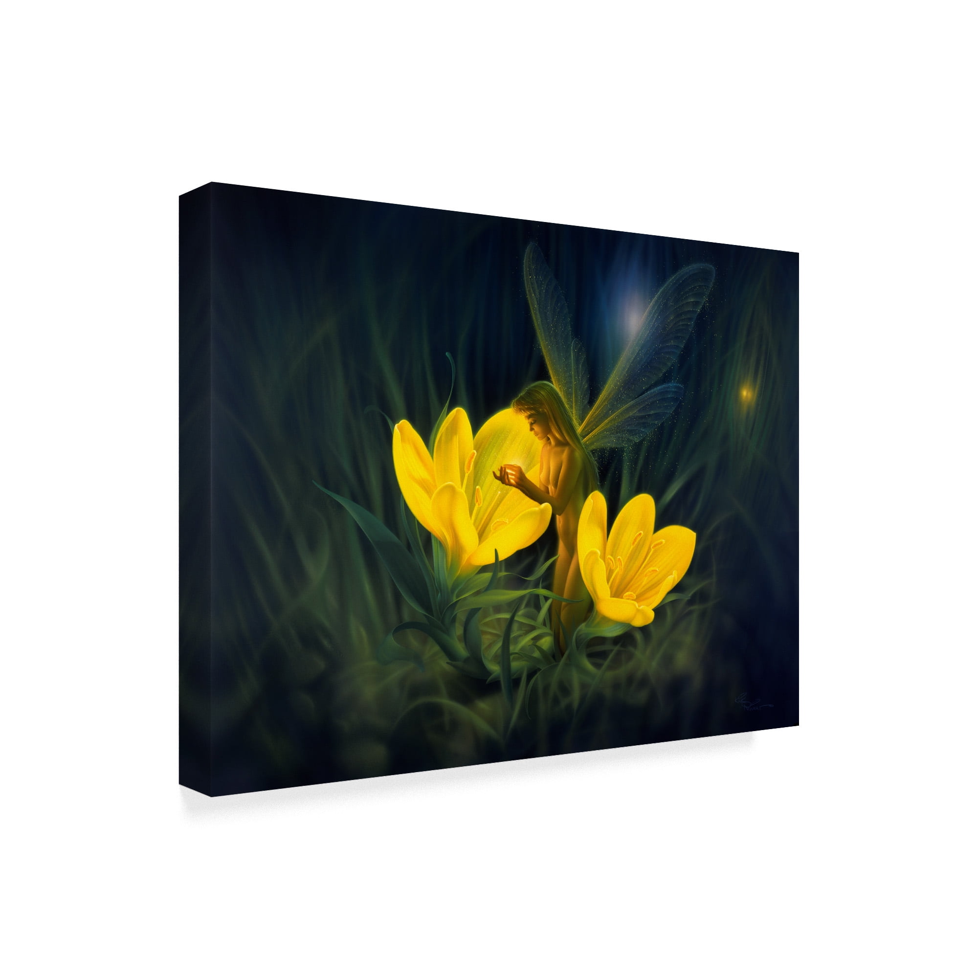 Trademark Fine Art 'Night Harvest Yellow' Canvas Art by Kirk Reinert