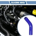 thumbnail image 2 of Unique Bargains 1 Pcs 19-22mm 0.75"-0.87" ID 90mm 3.54" Length 45° Blue Car Silicone Hose, 2 of 7