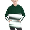 thumbnail image 2 of RXIRUCGD Chandail à Capuche Oversize Col Rond Mode Enfants Manches Longues Chandail 4-14 Ans pour Filles et Garçons, Vert, Taille : 7 Ans, 2 of 7