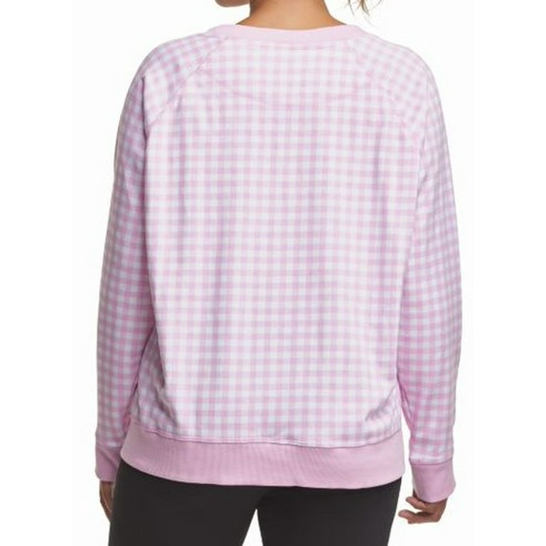 Champion Women s Plus Campus French Terry Gingham Crewneck