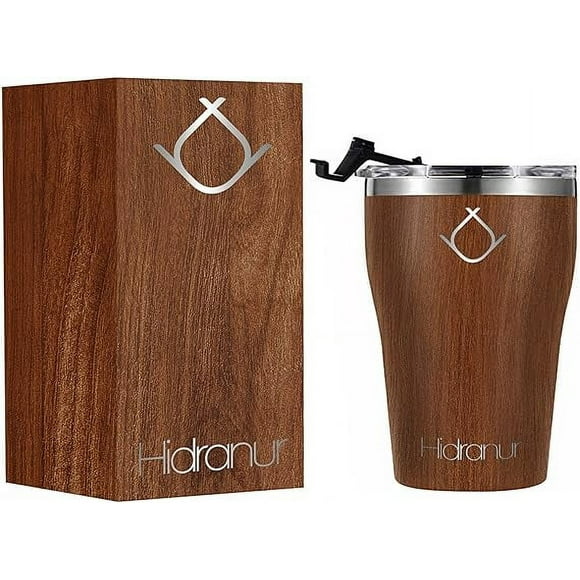 Termo Bluelander Hidranur de Acero Inoxidable 12 Oz Madera
