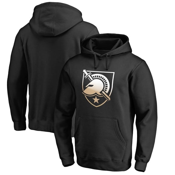 Men's Black Army Black Knights Gradient Logo Pullover Hoodie