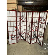 Select Plum Blossom Color and Panel 3 to 8 Room Divider (Cherry, 6)
