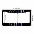 thumbnail image 3 of Sloboki USA Flag Blue Line License Plate Frame Universal Aluminum Metal Car Tag Holders Cars Decor, 3 of 5