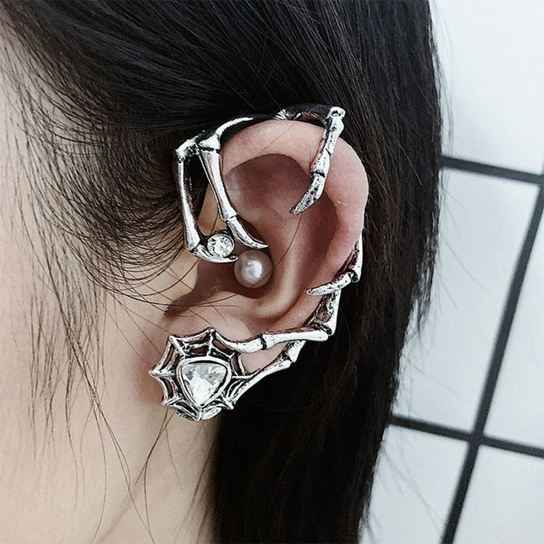 【TATIANA】Black Party Ribbon EarJacket Earring Designer fashion, Seoul-fully created | W Concept
