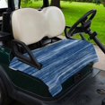 thumbnail image 2 of Golf Cart Seat Covers for 2 Seater, Navy Blue Soft Microfiber Cart Seat Towel Blanket, Vintage Modern Abstract Art Ombre Absorbent Breathable Non Slip Bench Seats Protector for Golf Course 51"x31", 2 of 9