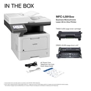 Brother MFC-L5915DW Business Monochrome Laser All-in-One Printer with Low-cost Printing, Wireless Networking and Duplex Print, Scan, and Copy