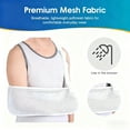 thumbnail image 7 of Arm sling,Mesh Arm Shoulder Sling Medical Shoulder Immobilizer for Shoulder Injury Torn Rotator Cuff, Breathable Arm Brace for Shower, Right Left Arm Stabilizes Elbow Arm Wrist Injury(White), 7 of 7