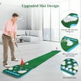 thumbnail image 4 of Putting Mat Game, Golf Pong Game Putting Green, Detachable Golf Pong Putting Game Mat - Includes 8 pcs Golf Balls, 2pcs Golf Cups & Flags, 1 pcs Black Storage Bag, Best Game with Family or Friends, 4 of 7