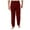 Wine-1, variant on Stamzod Mens Pants Summer Solid Color Elastic Waist Pajama Pants Daily Casual Comfly Plus Size Bottom Trousers for Men Wine M