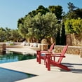 thumbnail image 5 of Dycanpo Adirondack Chairs Set of 4 with Cup Holder, 300lbs Weather Resistant, Bright Red, 5 of 10