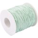 thumbnail image 1 of 100 yardas de cordón encerado de algodón, hilo de algodón encerado de 1 mm, cordón para bisutería, pulseras, macramé, manualidades y bricolaje en cuero - Verde pálido, 1 of 9
