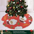 thumbnail image 6 of FMSHPON Santa Claus Xmas Christmas Tree Skirt Stand Mat for Holiday Party Decoration Indoor Outdoor 36 inches, 6 of 6