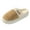 Khaki, variant on Women's Slip on Slide Slipper with Polar Fleece Lining Indoor & Outdoor Moccasins Slip on Shoes