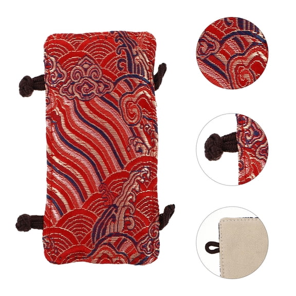 ibasenice Anti Scalding Pot Handle Cover Red Cloth 1Pcs