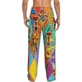 thumbnail image 3 of Goofa Dancing African Womans Printed Soft Pajama Pants for Men, Wide Leg Comfy Casual Lounge Yoga Pants-Small, 3 of 9