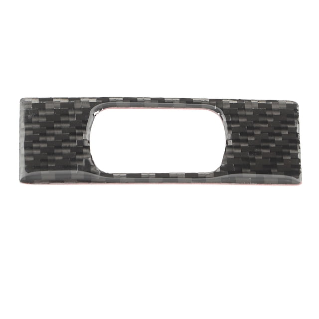 Emergency Light Button Decor Cover, Anti Scratch Carbon Fiber Emergency Light Switch Panel Trim Abrasion Resistant For Car