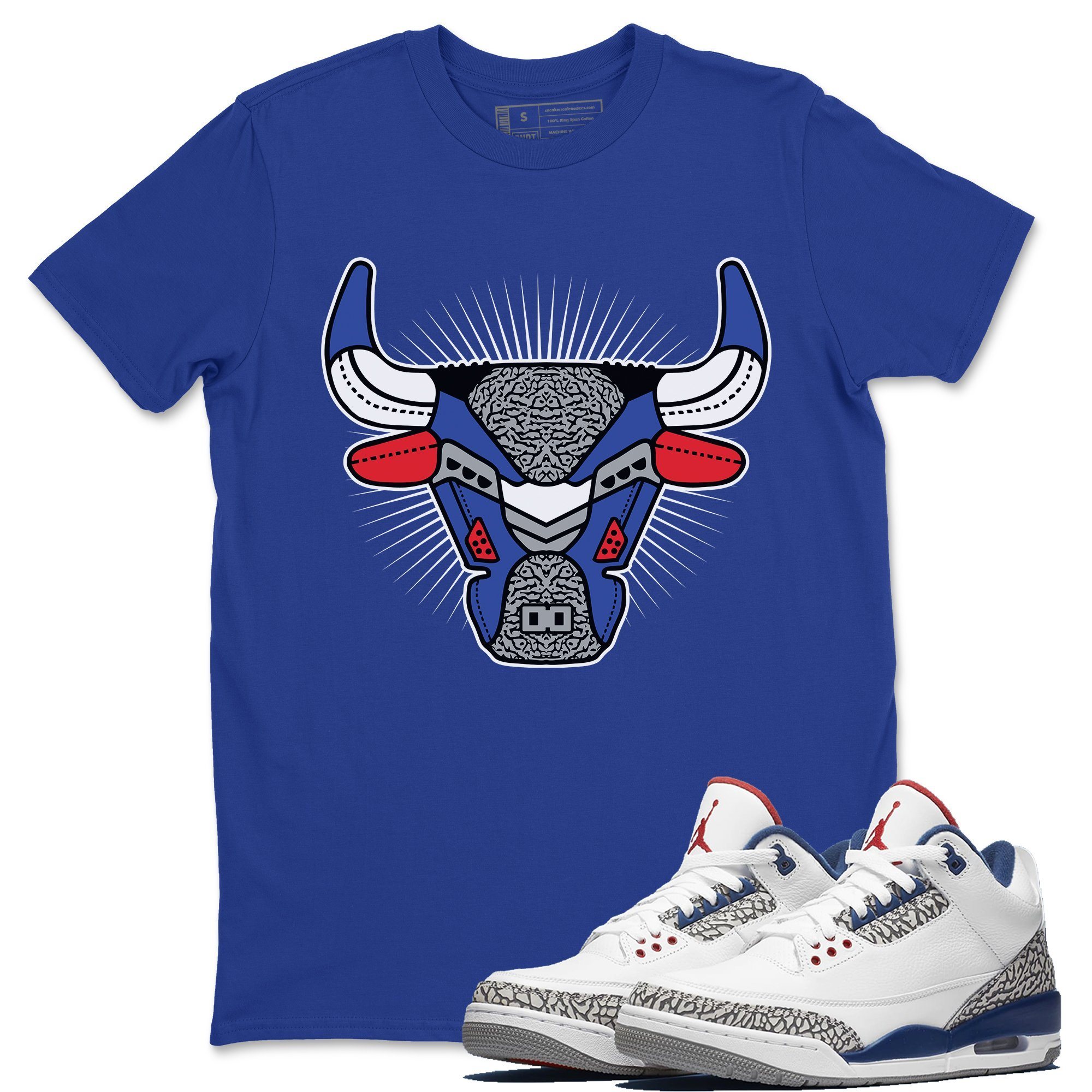 Bull Head Royal Blue T-Shirt Jordan 3 
