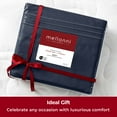 thumbnail image 5 of Mellanni Sheet Set Brushed Microfiber, Extra Deep Pocket, 5 Piece Split King, Navy Blue, 5 of 8