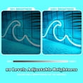thumbnail image 4 of Letrero de Neón Ajoyferris Ola LED Regulable Océano 42x17.8cm Azul Hielo, 4 of 7