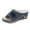 Navy, variant on Womens Orthopedic Wedge Sandals Summer Beach Walking Slip on Shoes Casual Platform Slides