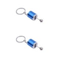 thumbnail image 3 of Maytalsory Vehicle Key Chain Decoration Smooth Keychain Gear Knob Gearshift Holder Driving Spare Parts for Gearbox Gift Keyring Blue 2Set, 3 of 6