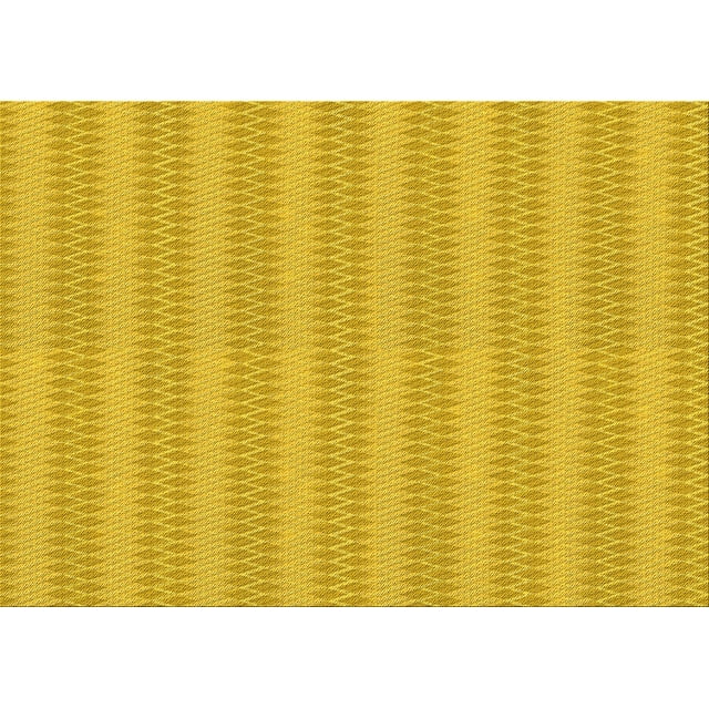Ahgly Company Machine Washable Indoor Rectangle Transitional Gold Yellow Area Rugs, 7' x 10'