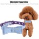 thumbnail image 2 of Collar morado para cachorros y mascotas, collar ajustable con lazo a rayas para perros, 2 of 8
