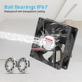 thumbnail image 4 of Ventilador de caja Wathai de 120 mm x 25 mm, resistente al agua, IP67, 12 V, con control de velocidad, 4 of 6