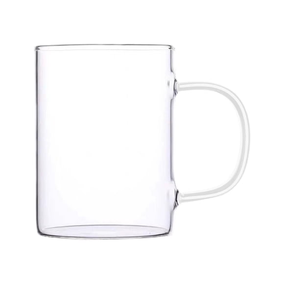SIYTUAU Glass Coffee Mug With Handle Heat Resistant Borosilicate Glass Cup 400Ml Capacity Microwave Safe 4.13X3.15 Inch