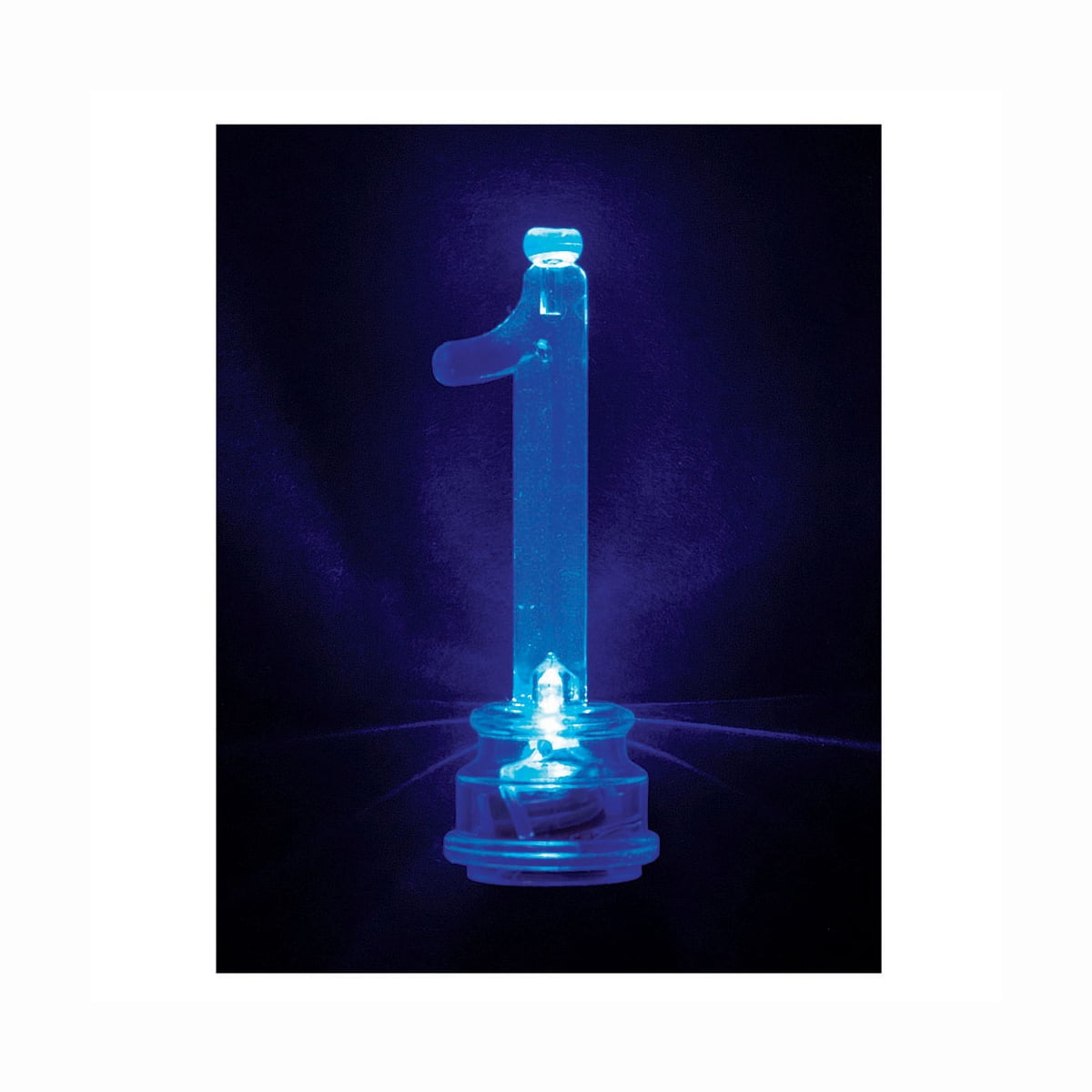 Multicolor Number 1 Flashing Birthday Candle Holder and Candles Set, 5 Pieces, by Way To Celebrate
