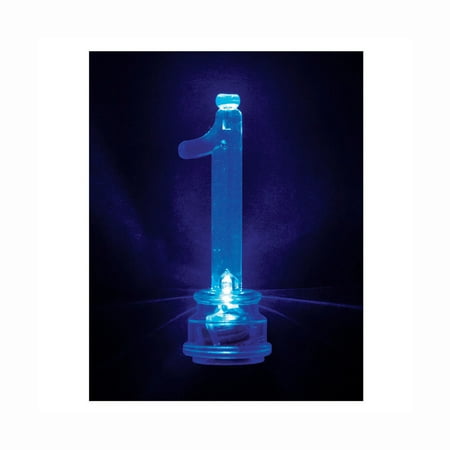 Multicolor Number 1 Flashing Birthday Candle Holder and Candles Set, 5 Pieces, by Way To Celebrate