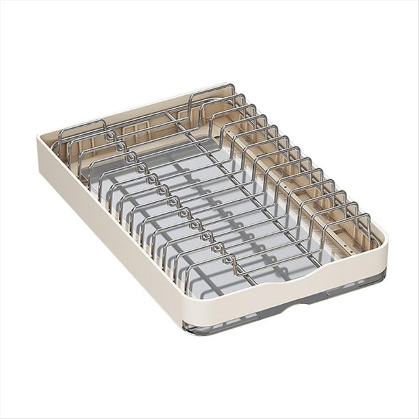 Organizador de Gabinete de Cocina ExtraíBle, Escurridor de Platos Deslizable con CajóN Organizador para Cocina, Sala de Estar A