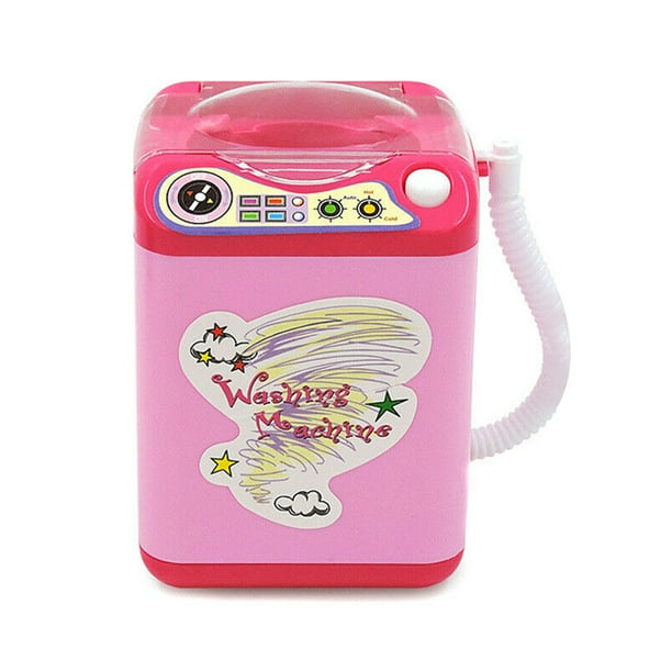 red box pretend play electronic working washing machine