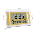 thumbnail image 3 of Digital Alarm Clock NightStand Timmer 12/24H Timing Wall Clocks Yellow White, 3 of 9