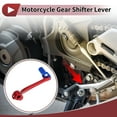 thumbnail image 2 of Palanca de cambio de motocicleta plegable para Honda CRF110F 13-18, pedal de aleación de aluminio, brazo de palanca de cambio, palanca roja cabeza azul, 2 of 6
