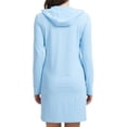 thumbnail image 3 of Women's UPF 50+ Sun Protection Swim Cover Up Long Sleeve SPF UV Hoodie Jacket, Lightweight Beach Rash Guard Shirts Skyblue L, 3 of 7