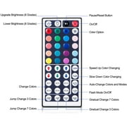 LED Light Strip, SKONYON16.4ft RGB LED Light Strip 5050 LED Tape Lights, Color Changing LED Rope Lights with Remote for Home