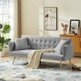 thumbnail image 3 of MYINDA Modern Velvet 70.07" 2 Seater Sofa, Gray, 3 of 7