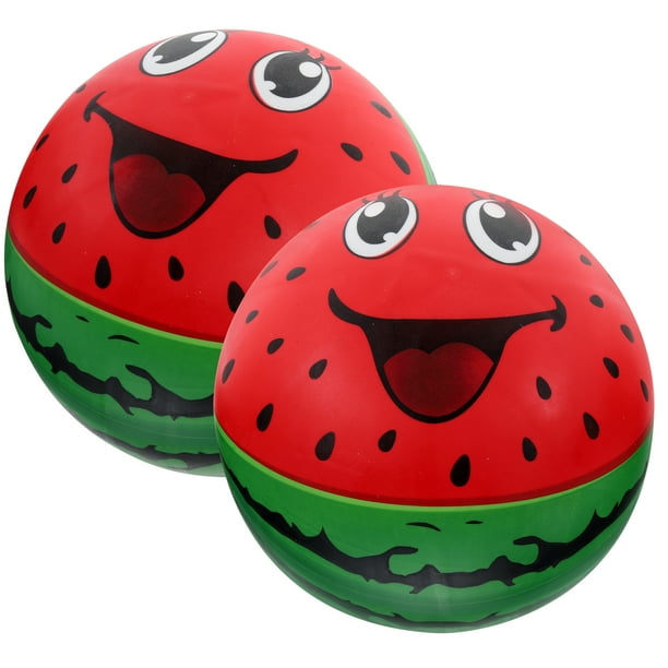 2 piezas de sandía inflable que rebota en sandía inflable juguetes hinchables bolas
